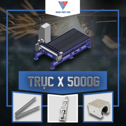 Máy cắt plasma CNC NOVI 5000G Trục X máy cắt Plasma Novi 5000G