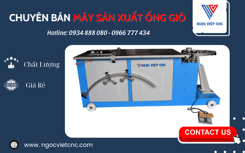 Máy sản xuất ống gió