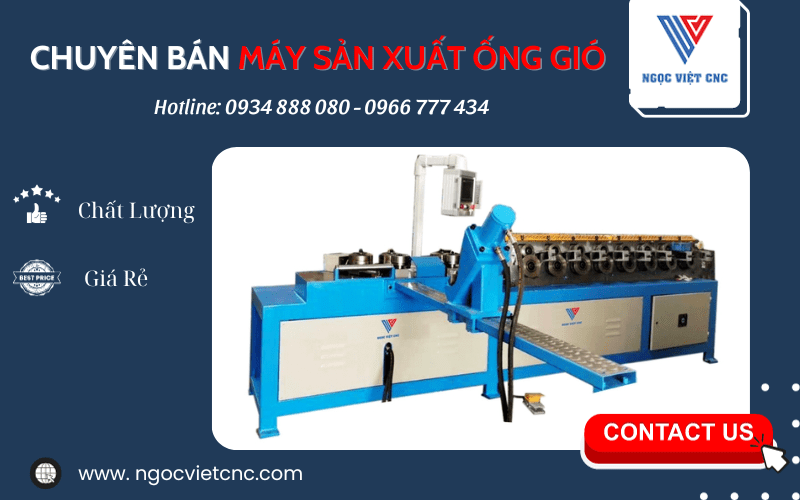 Máy sản xuất ống gió