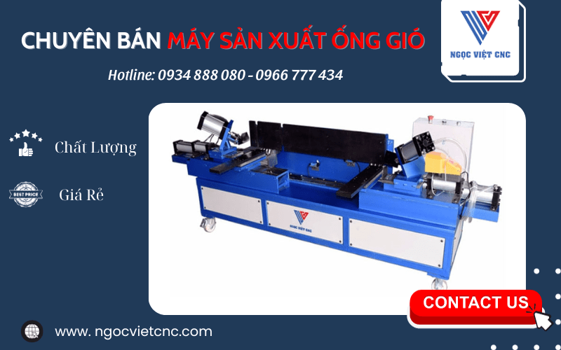 Máy sản xuất ống gió