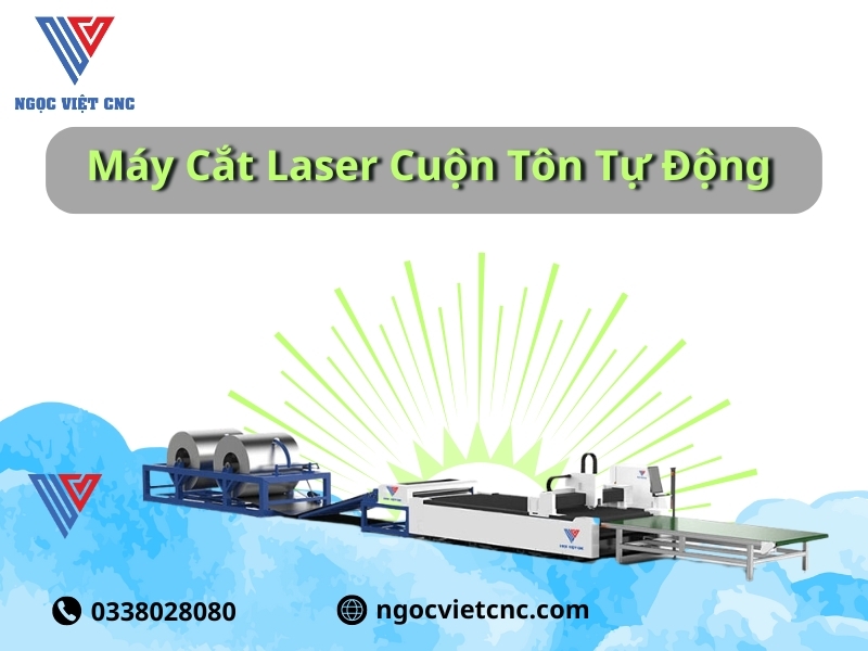 Máy Cắt Laser Cuộn Tôn Tự Động