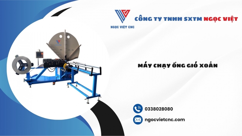 Máy Chạy Ống Gió Xoắn