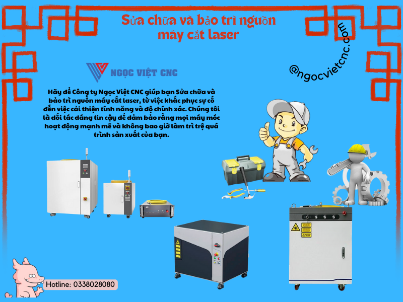 Sửa chữa và bảo trì nguồn máy cắt laser